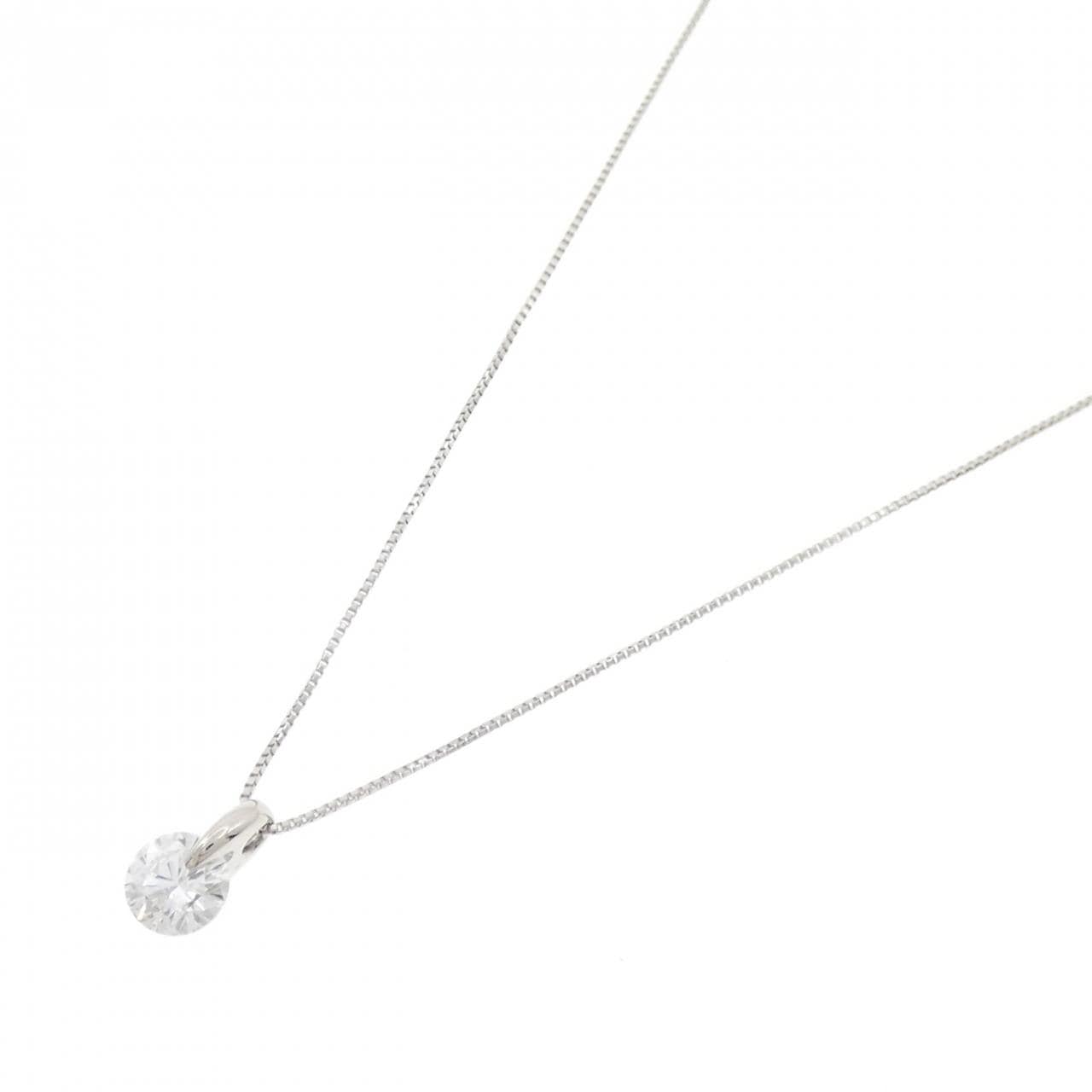 PT900/PT850 ソリティア ダイヤモンド ネックレス 0.531CT