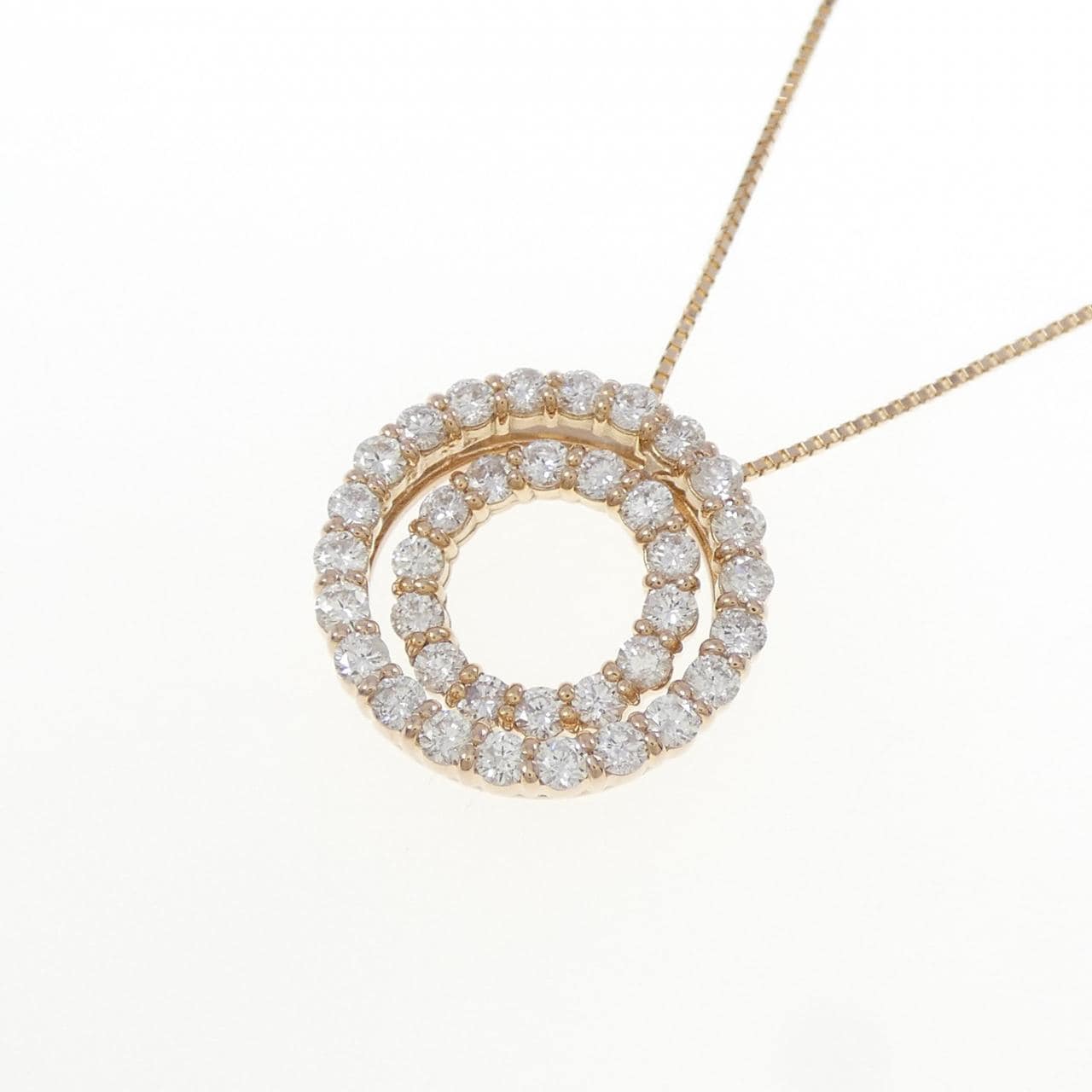 K18PG ダイヤモンド ネックレス 1.00CT