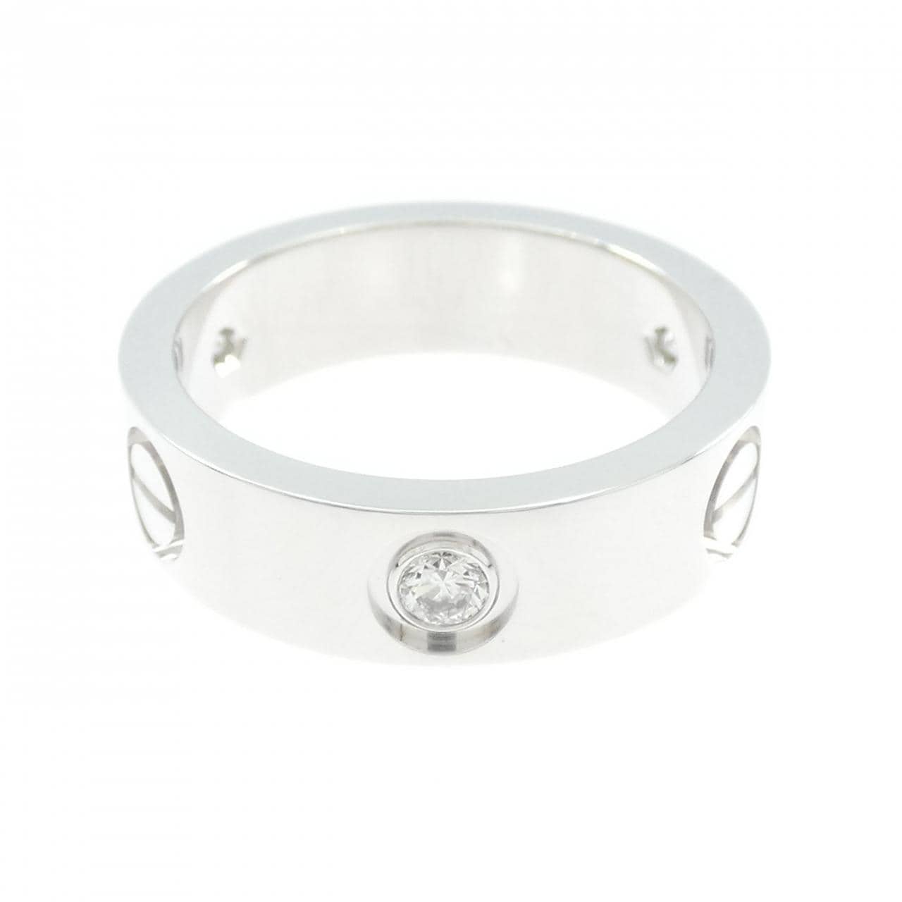 カルティエ ラブ ハーフダイヤ リング