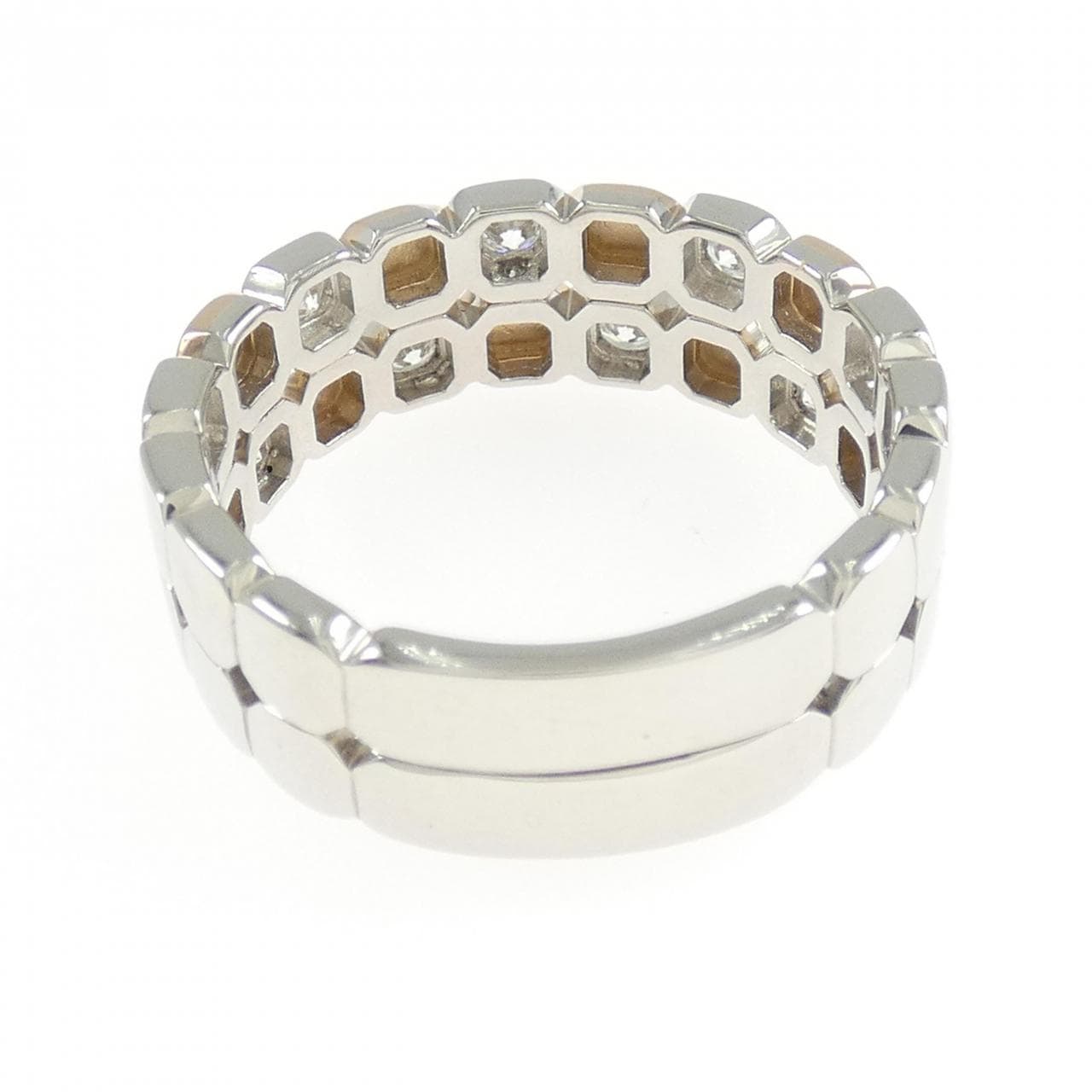 K18PG/PT900 ダイヤモンド リング 0.55CT