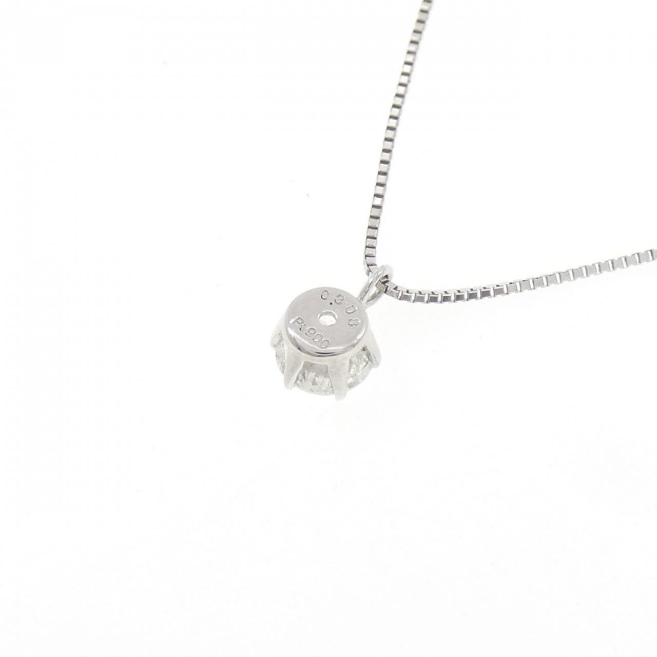PT900/PT850 ソリティア ダイヤモンド ネックレス 0.308CT