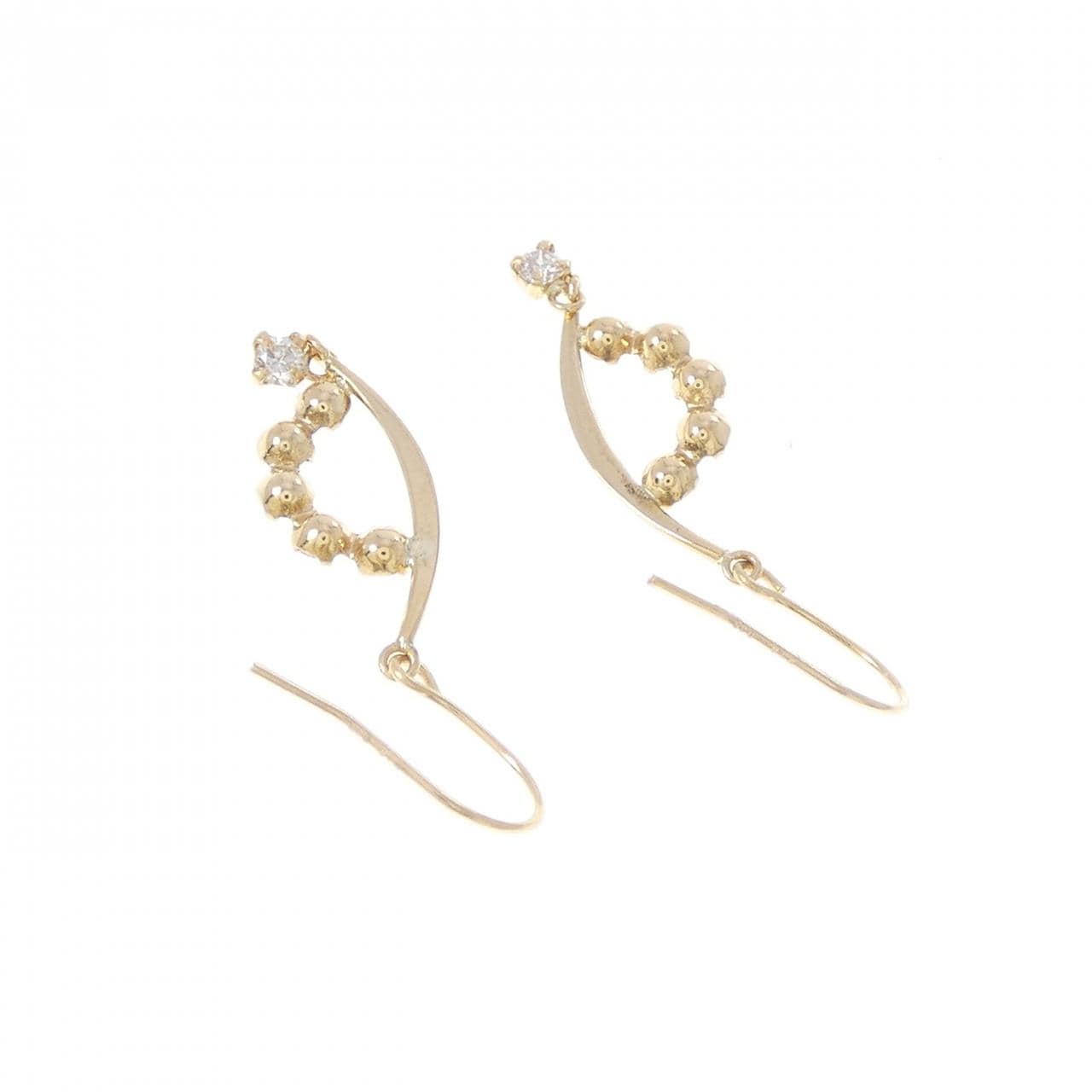 K18YG ダイヤモンド ピアス 0.30CT