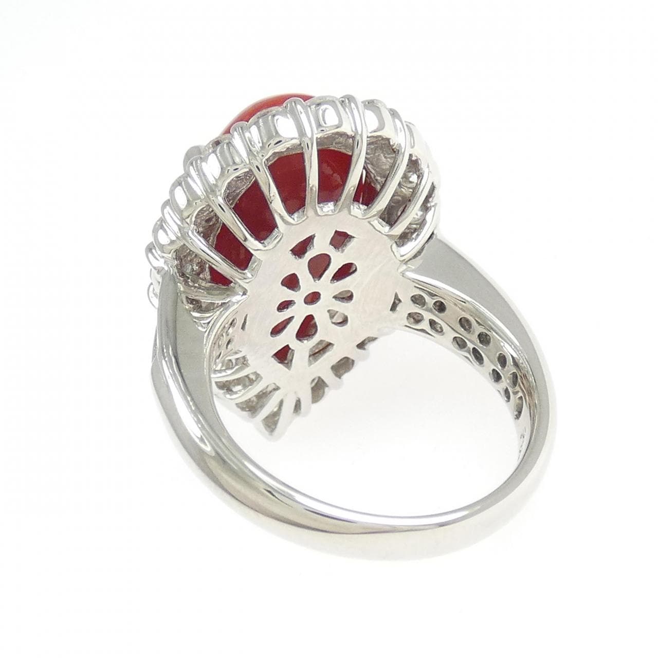 PT900 サンゴ リング 9.04CT