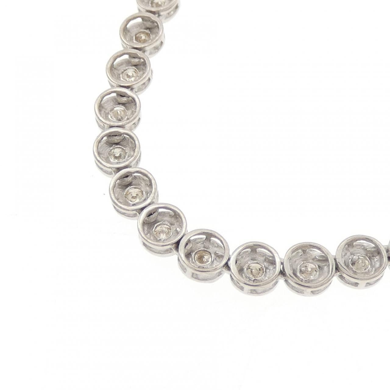 K18WG ダイヤモンド ネックレス 2.00CT