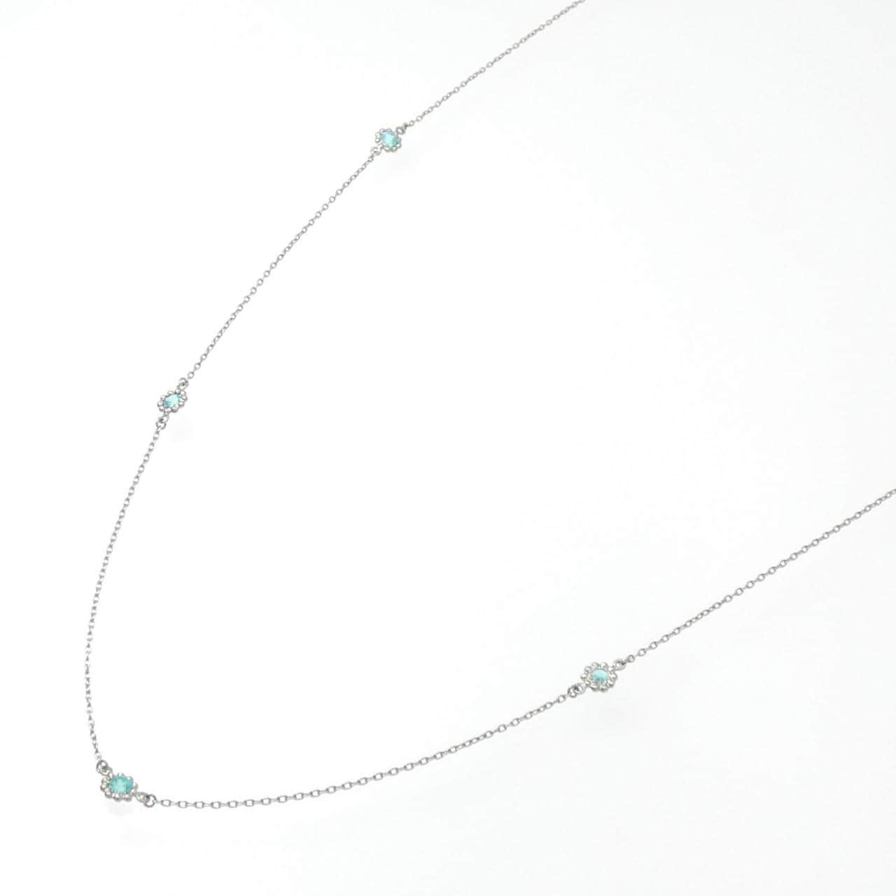PT850 Tourmaline Necklace 0.60CT