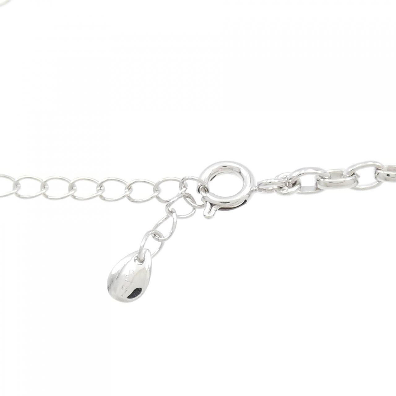 K18WG heart Diamond bracelet 0.12CT