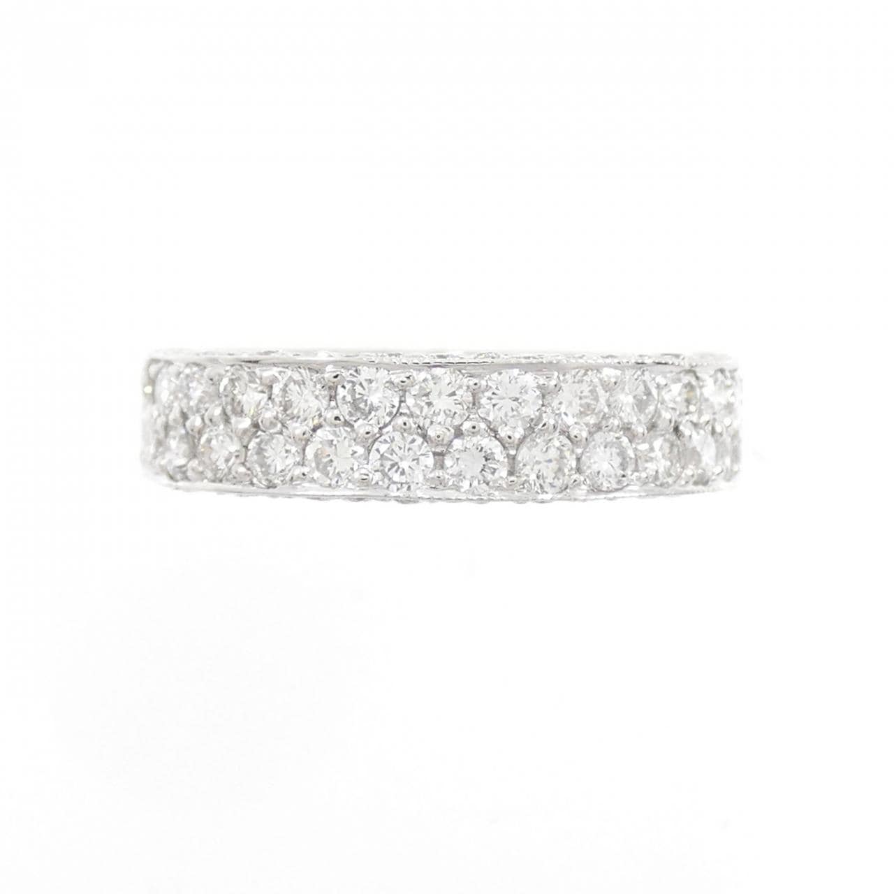 PT950 ハーフエタニティ ダイヤモンド リング 0.92CT