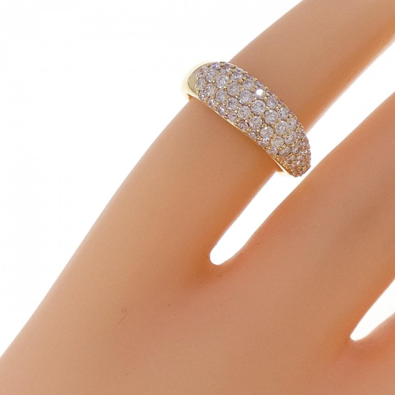 K18YG ダイヤモンド ピンキーリング 0.60CT