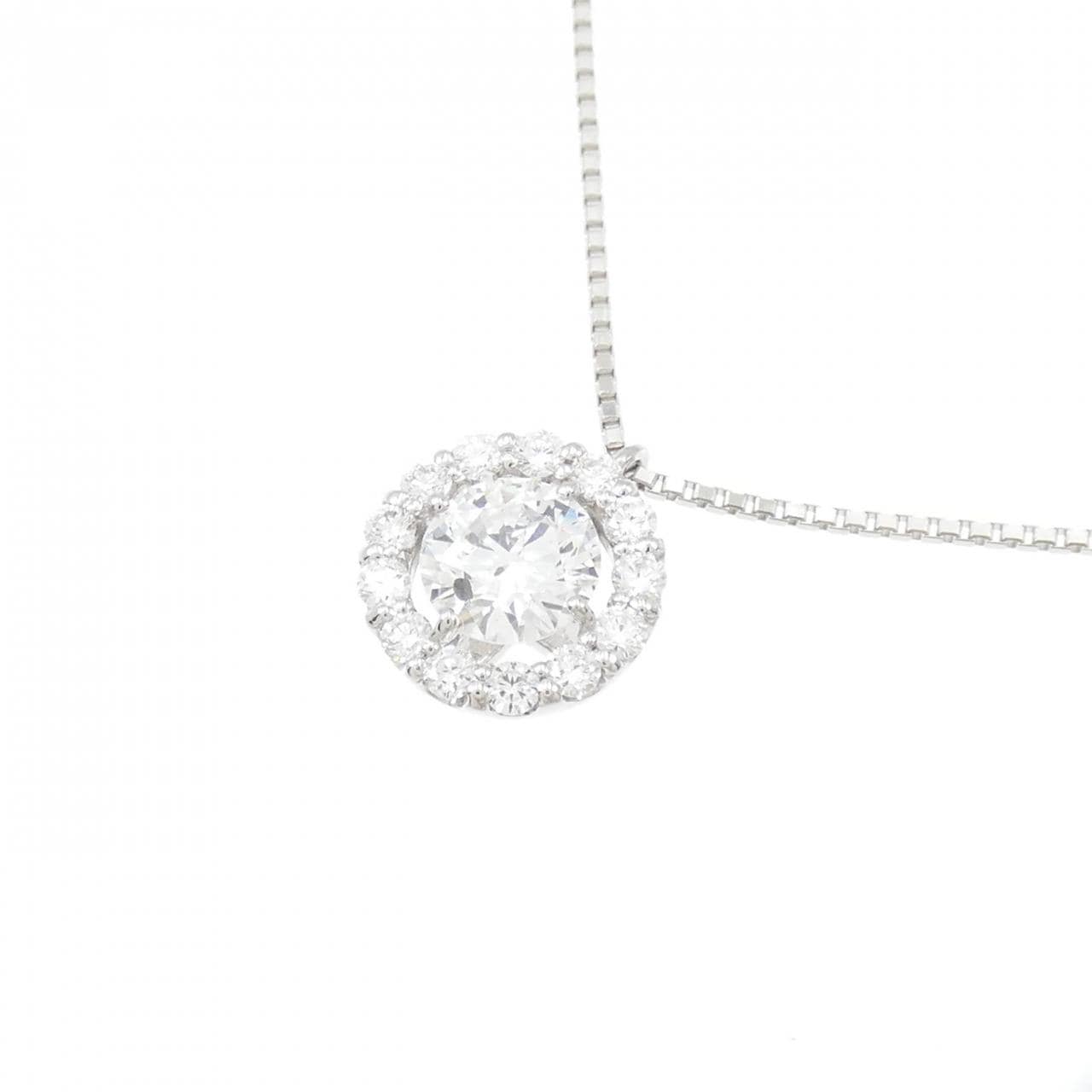 [BRAND NEW] PT Diamond Necklace 0.550CT D SI2 Good
