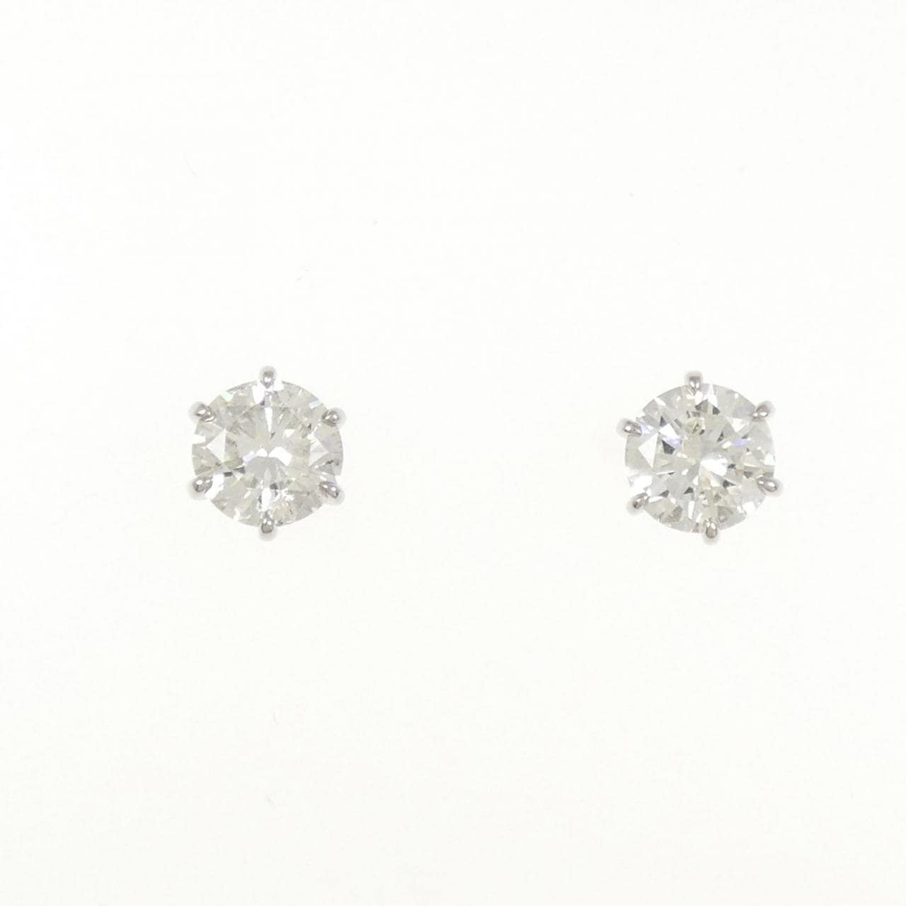 【リメイク】PT/ST ダイヤモンド ピアス 1.113CT 1.118CT I I1 VG