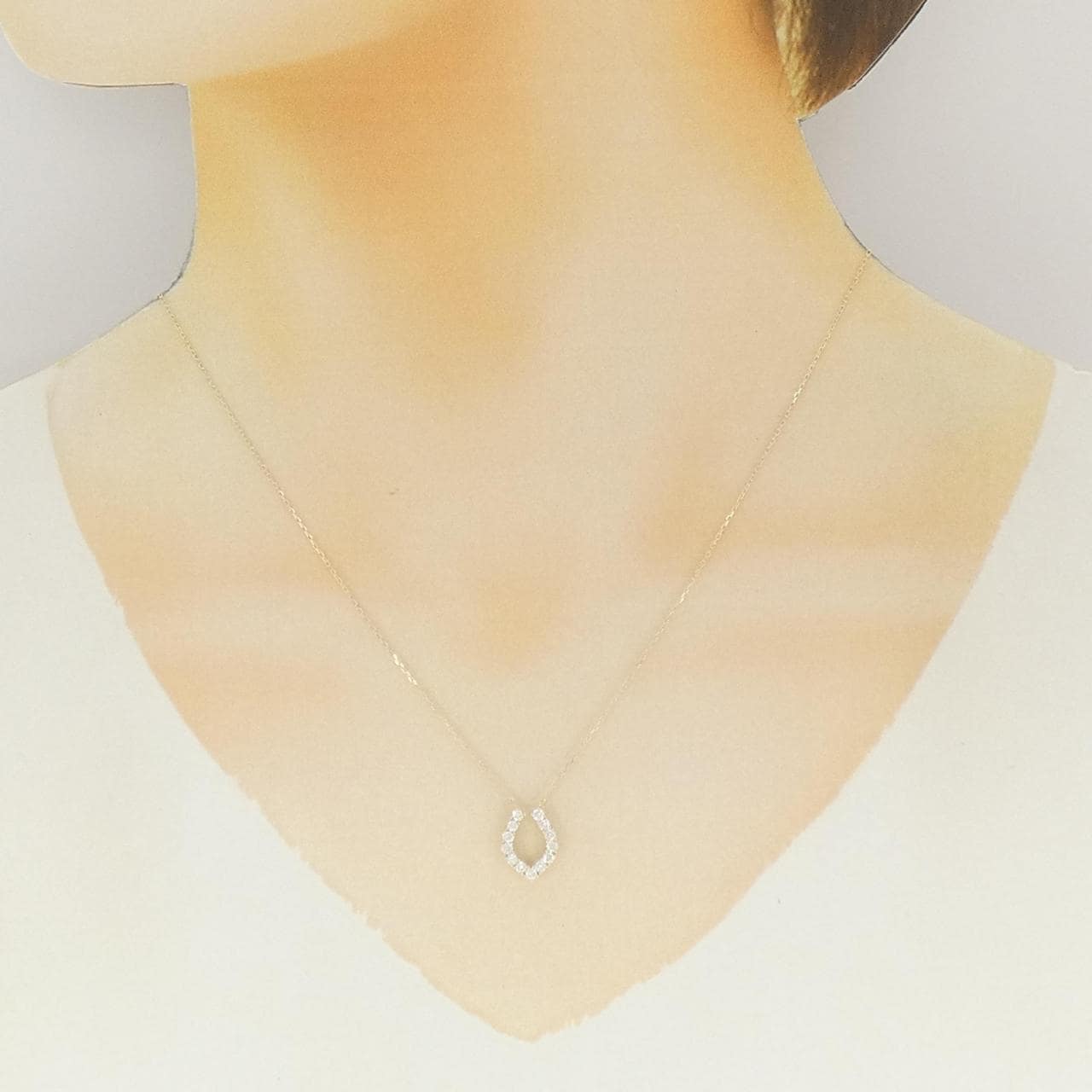 【リメイク】K10YG ダイヤモンド ネックレス 0.30CT
