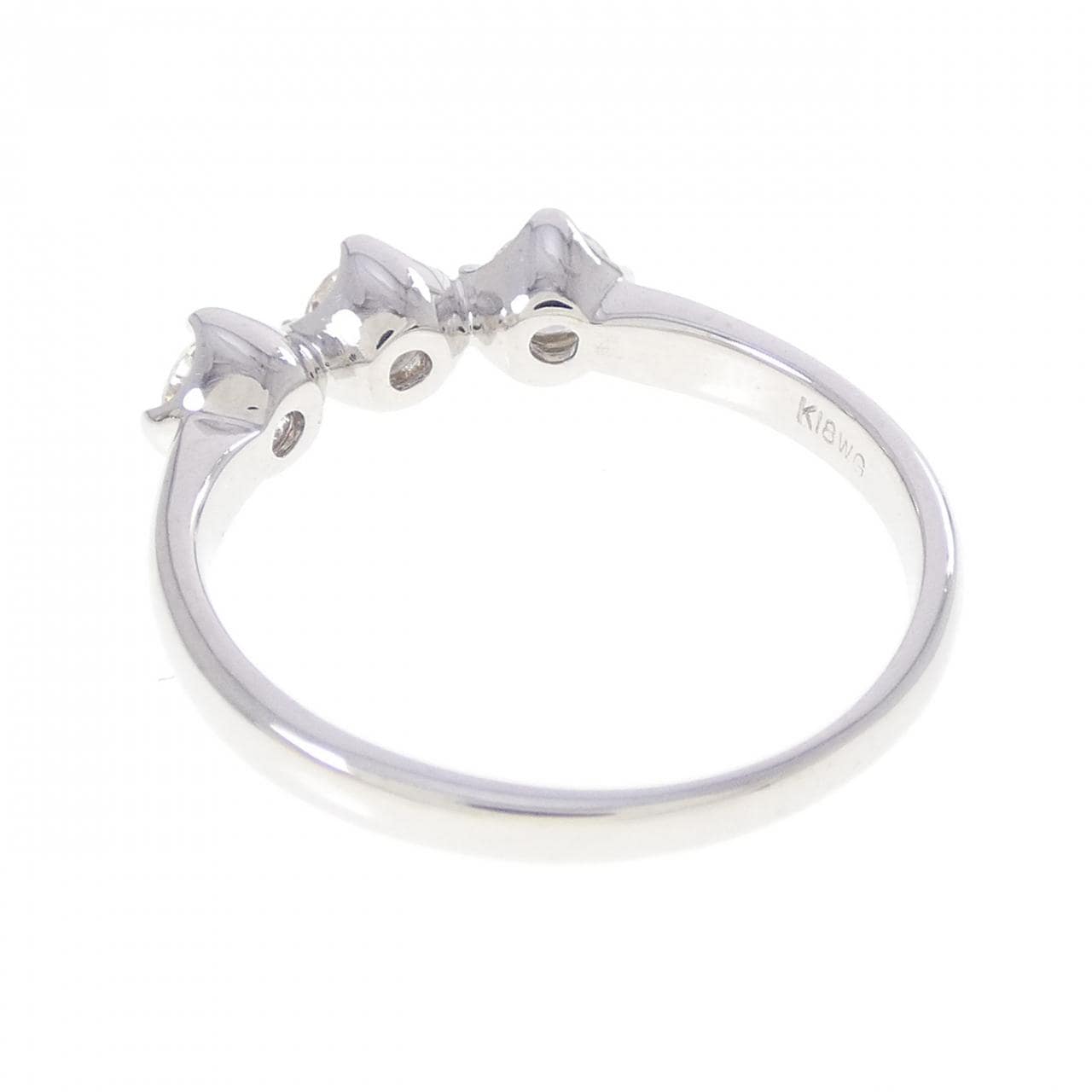 K18WG ダイヤモンド リング 0.52CT