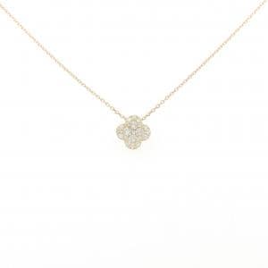 K18YG フラワー ダイヤモンド ネックレス 0.23CT
