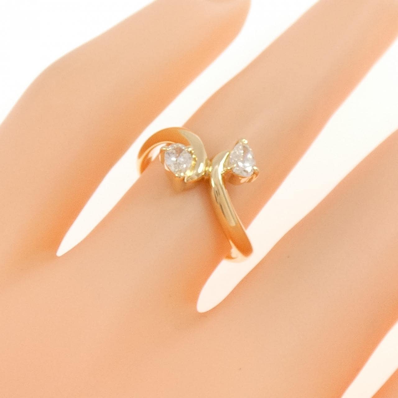 K18YG ダイヤモンド リング 0.29CT