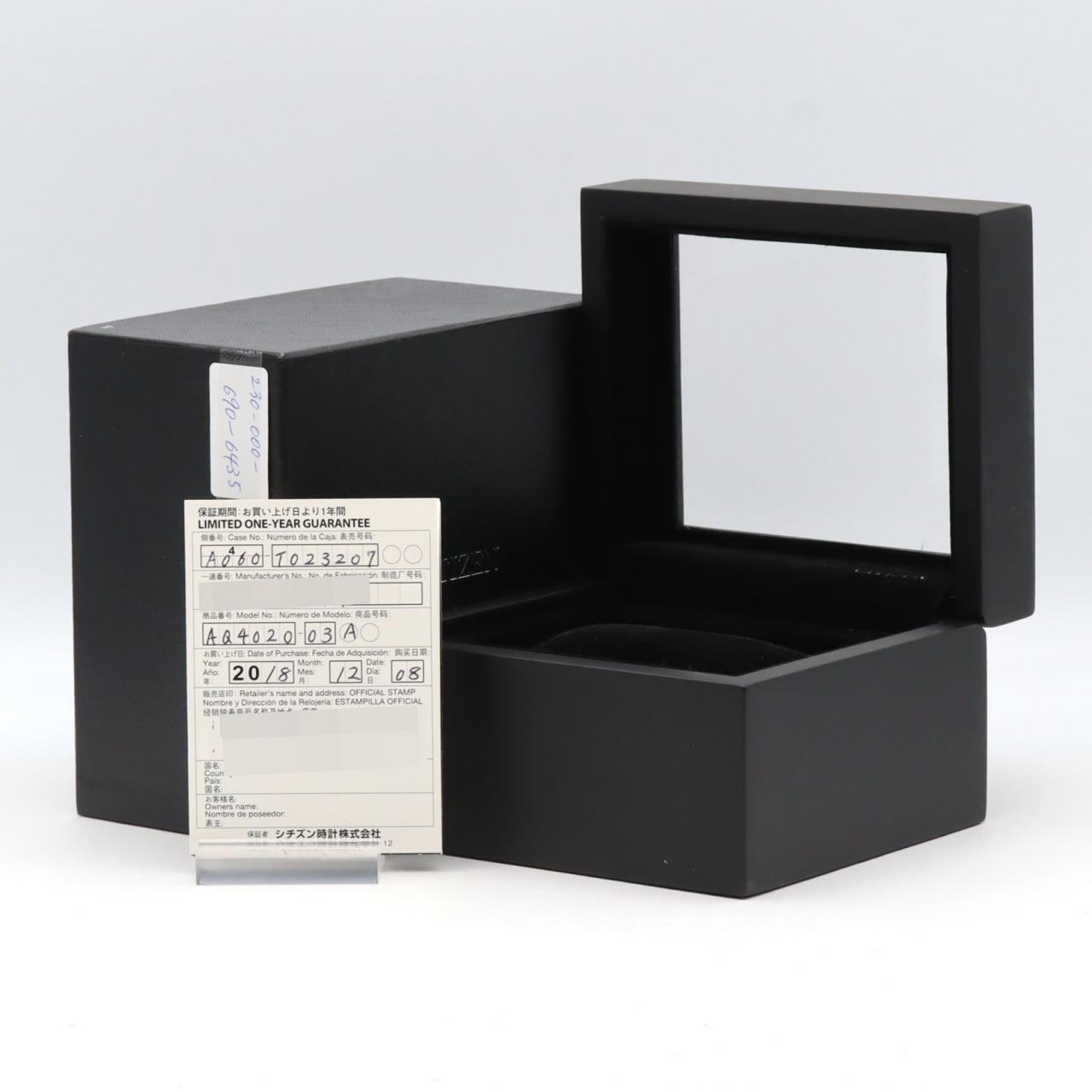 【ノーメンテナンス還元価格】シチズン ザ･シチズン TI A060-T023207/AQ4020-03A TI ソーラークォーツ