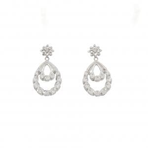 PT900 ダイヤモンド ピアス 0.70CT