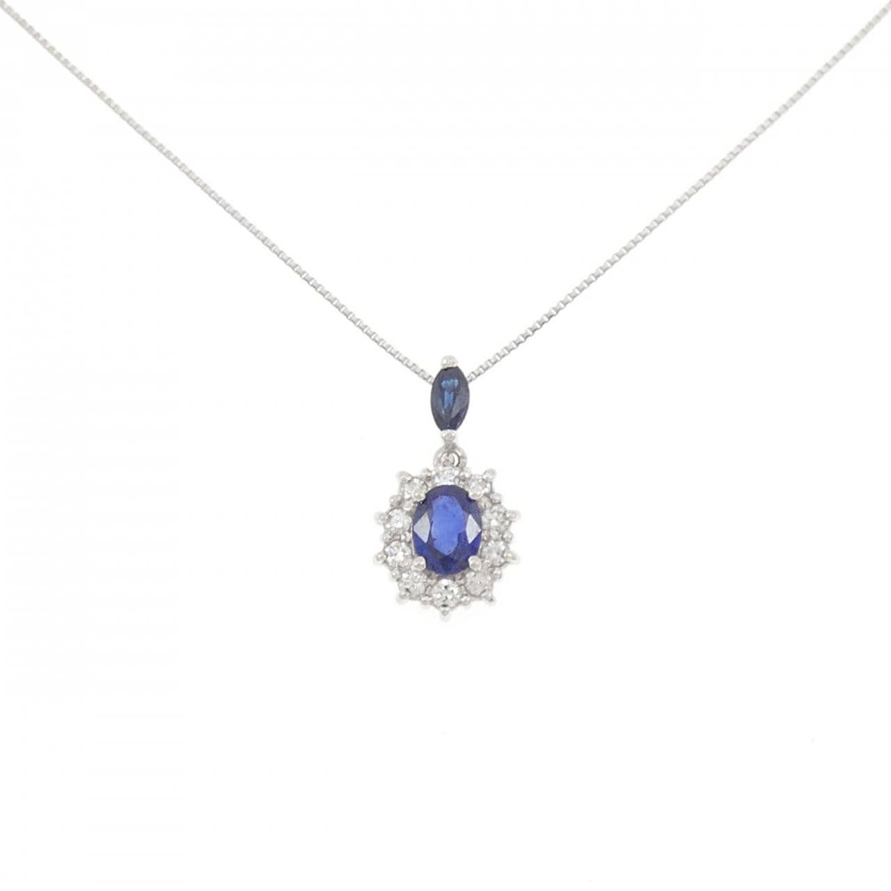 PT900/PT850 サファイヤ ネックレス 0.63CT