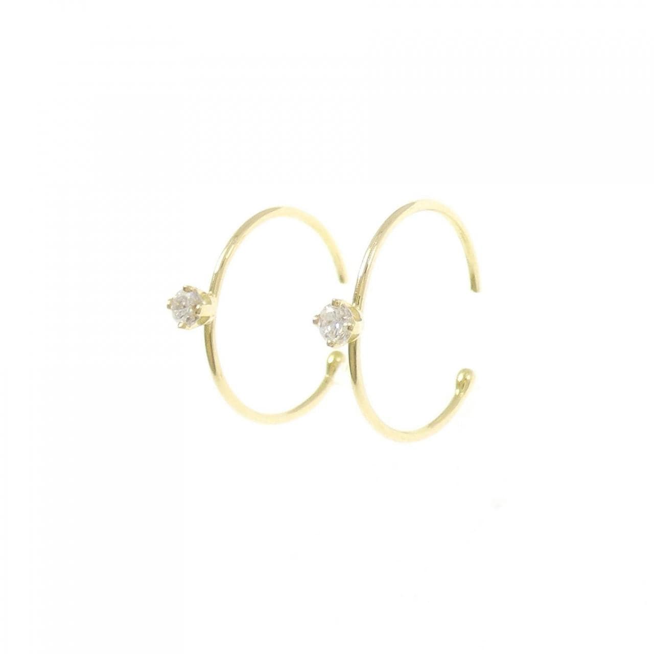 750YG/K18YG ダイヤモンド ピアス