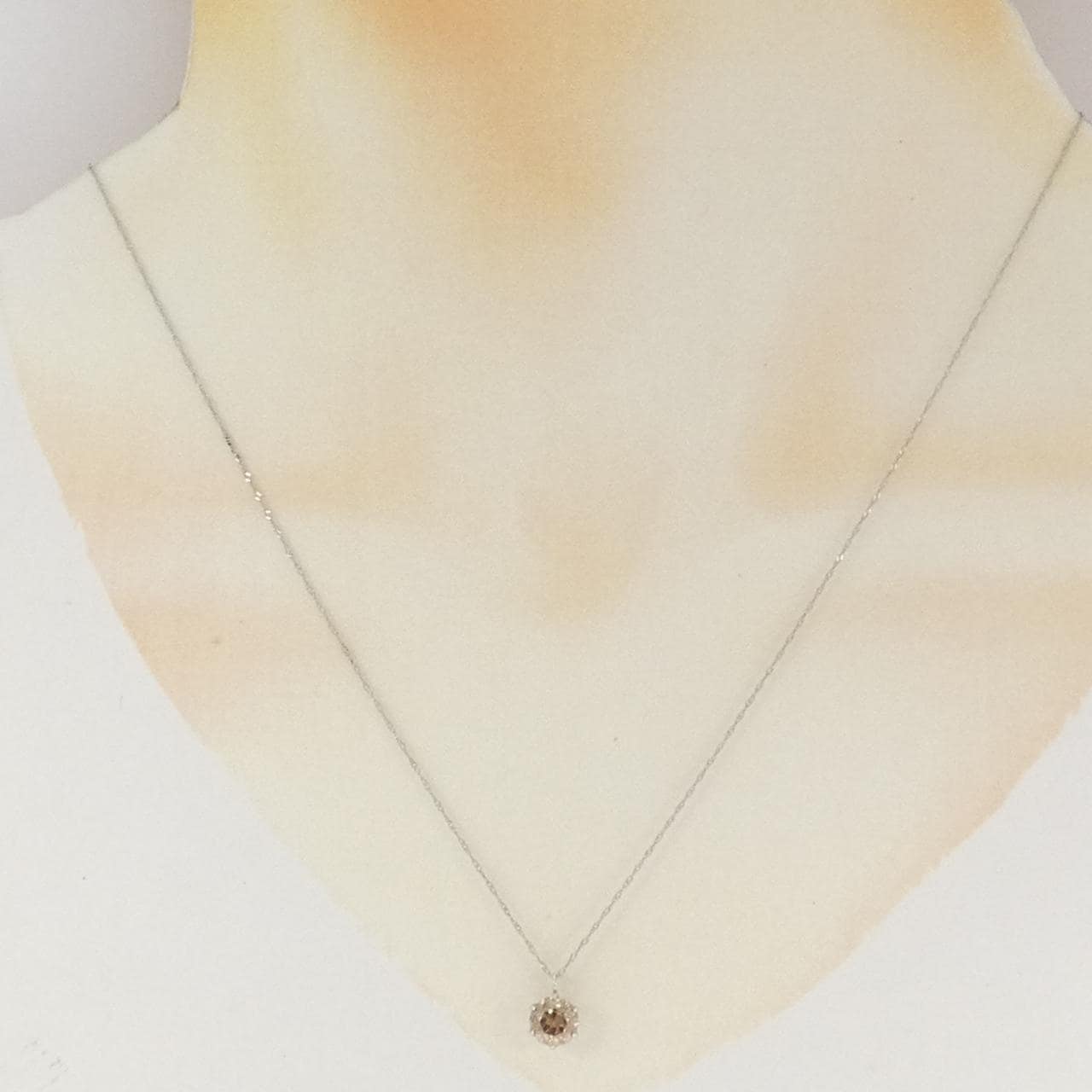 PT900/PT850 ソリティア ダイヤモンド ネックレス 1.0CT
