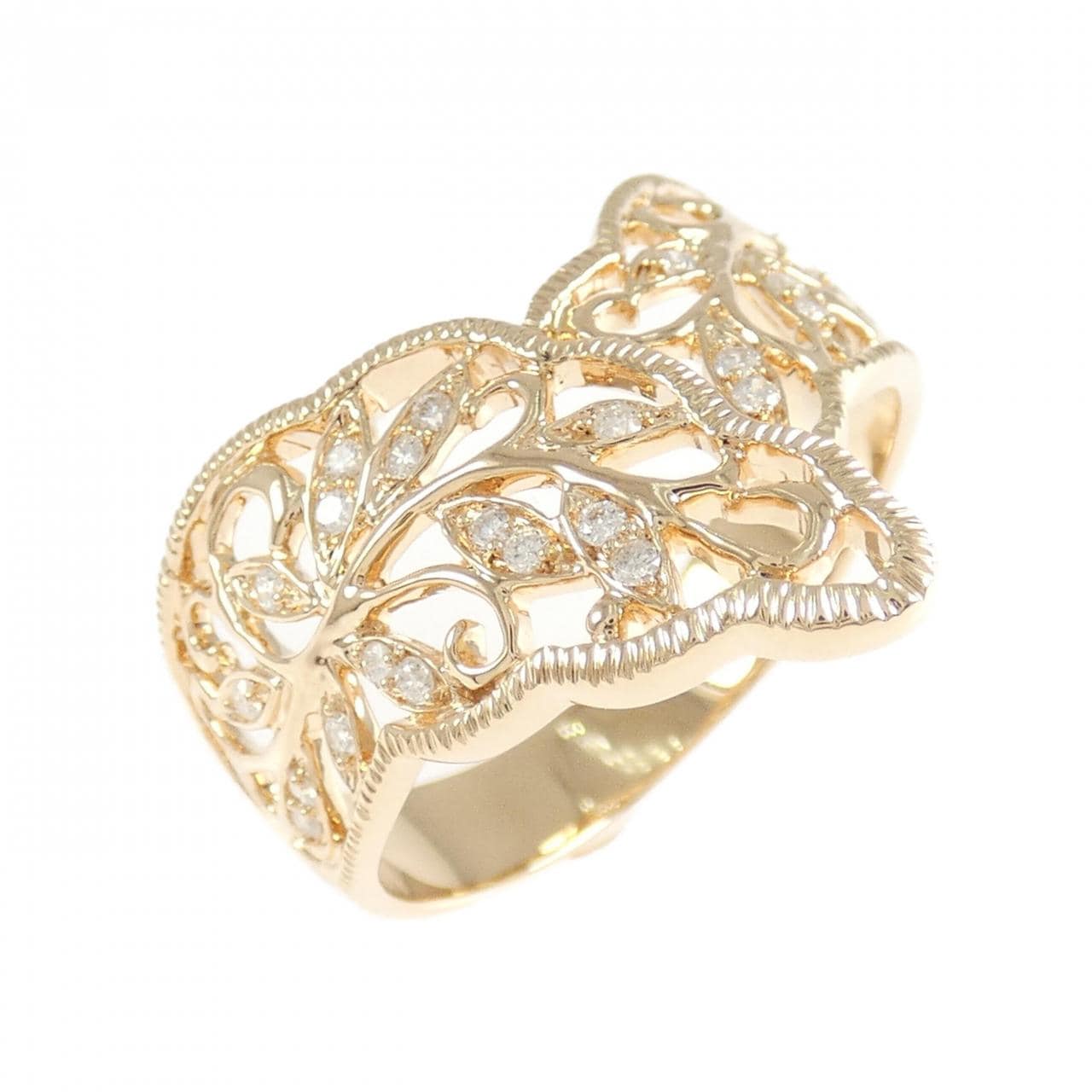 K18PG ダイヤモンド リング 0.25CT