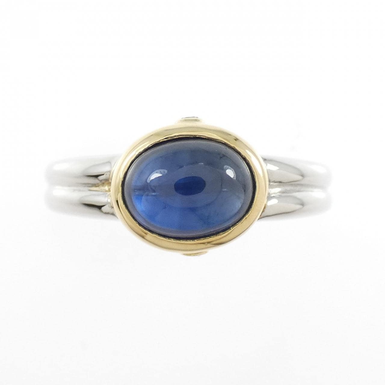 K18YG/PT900 サファイヤ リング 2.16CT