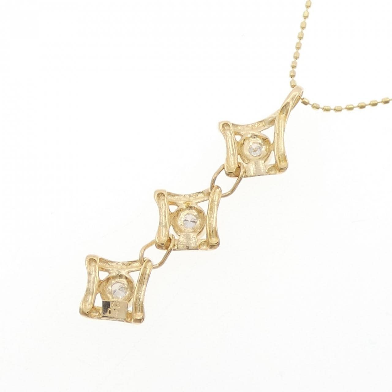 K18YG ダイヤモンド ネックレス 0.1CT
