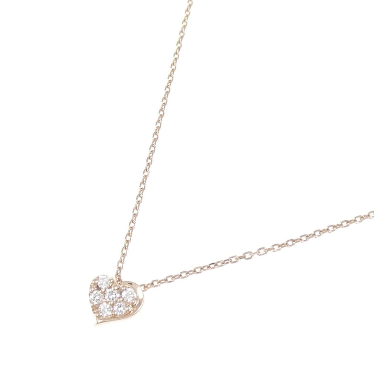 スタージュエリー ハート ダイヤモンド ネックレス 0.06CT