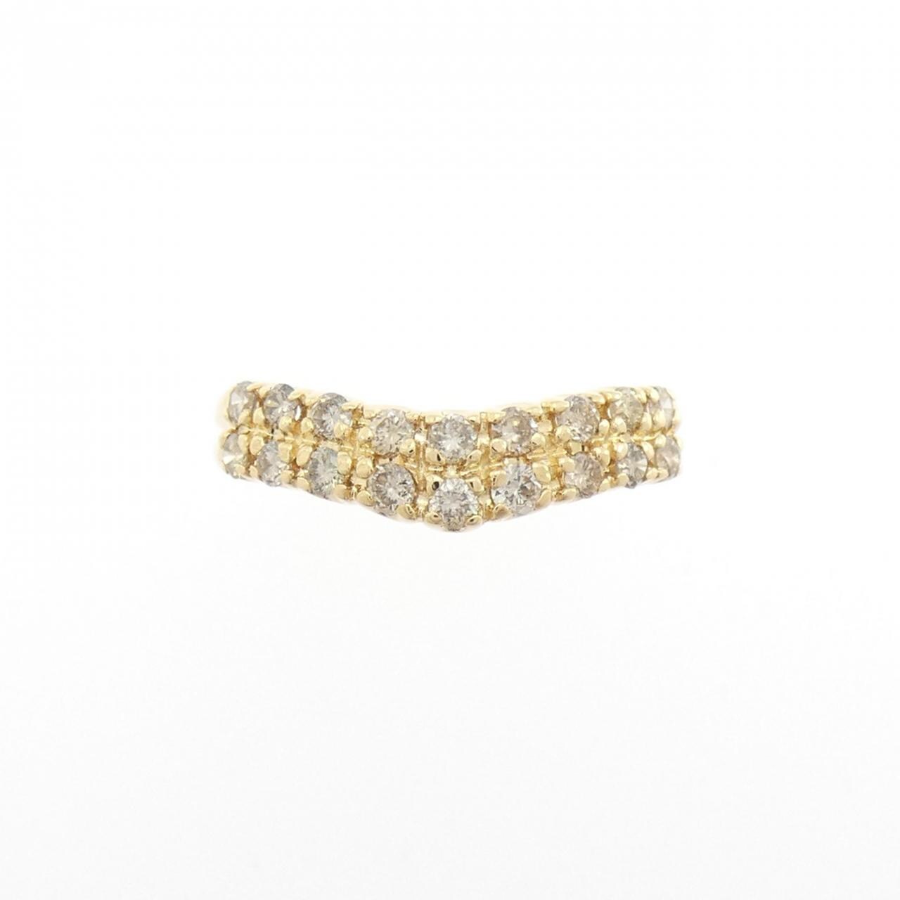 K18YG ダイヤモンド ピンキーリング 0.30CT