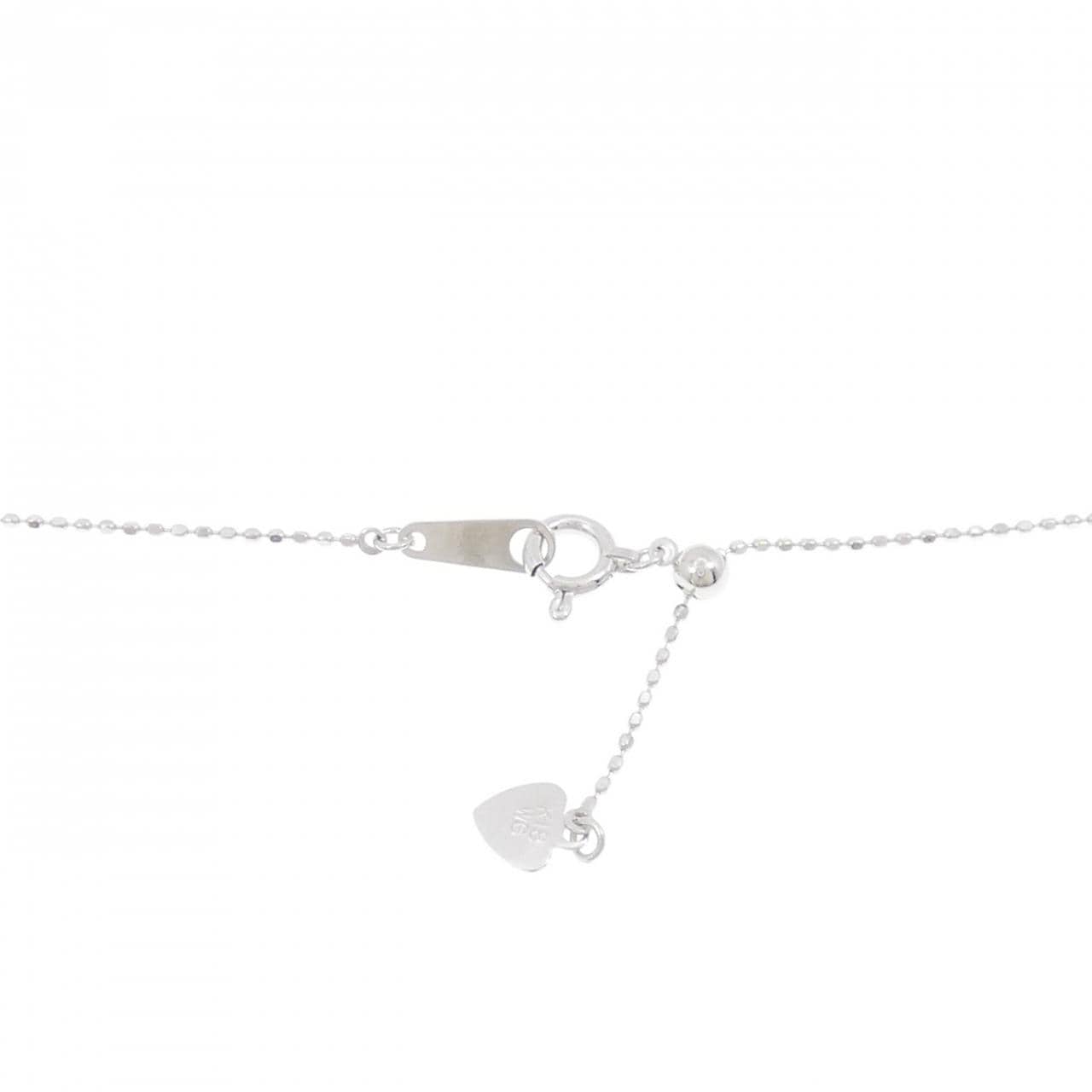 K18WG ルビー ネックレス 0.25CT