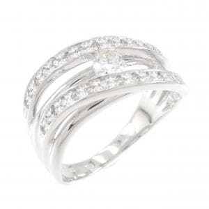 K18WG ダイヤモンド リング 0.30CT