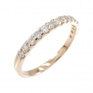 K18PG ハーフエタニティ ダイヤモンド リング 0.30CT