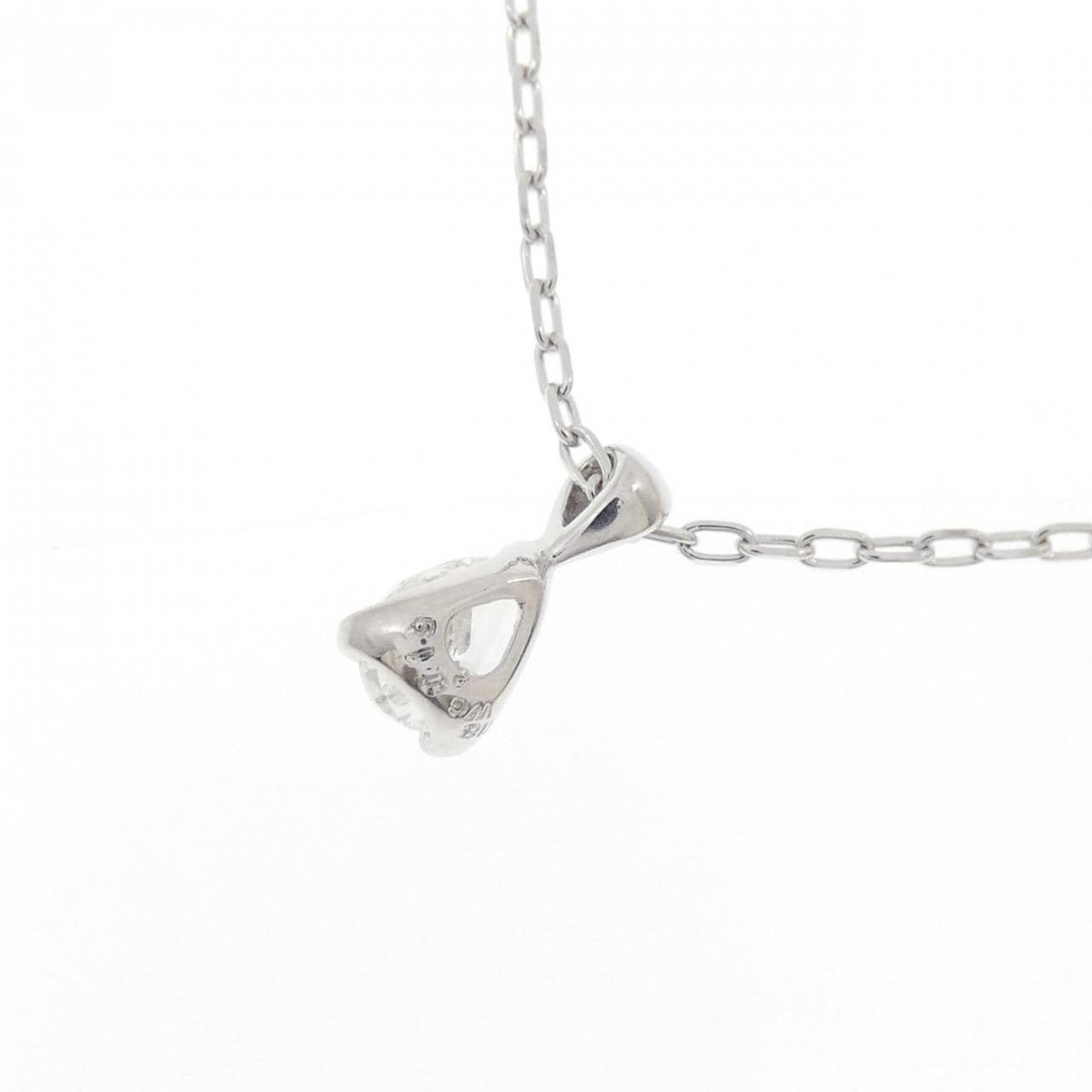 K18WG ダイヤモンド ネックレス 0.19CT