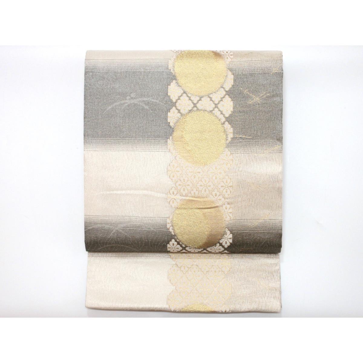 袋帯　リバーシブル　丸帯