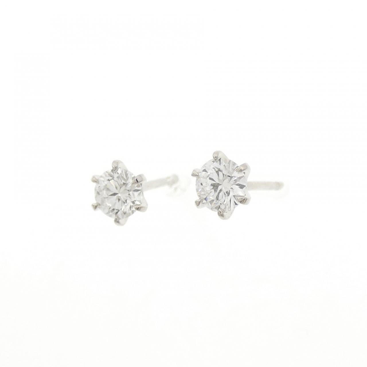 【リメイク】PT900/ST ダイヤモンド ピアス 0.251CT 0.253CT D VVS2 3EXT-EXT