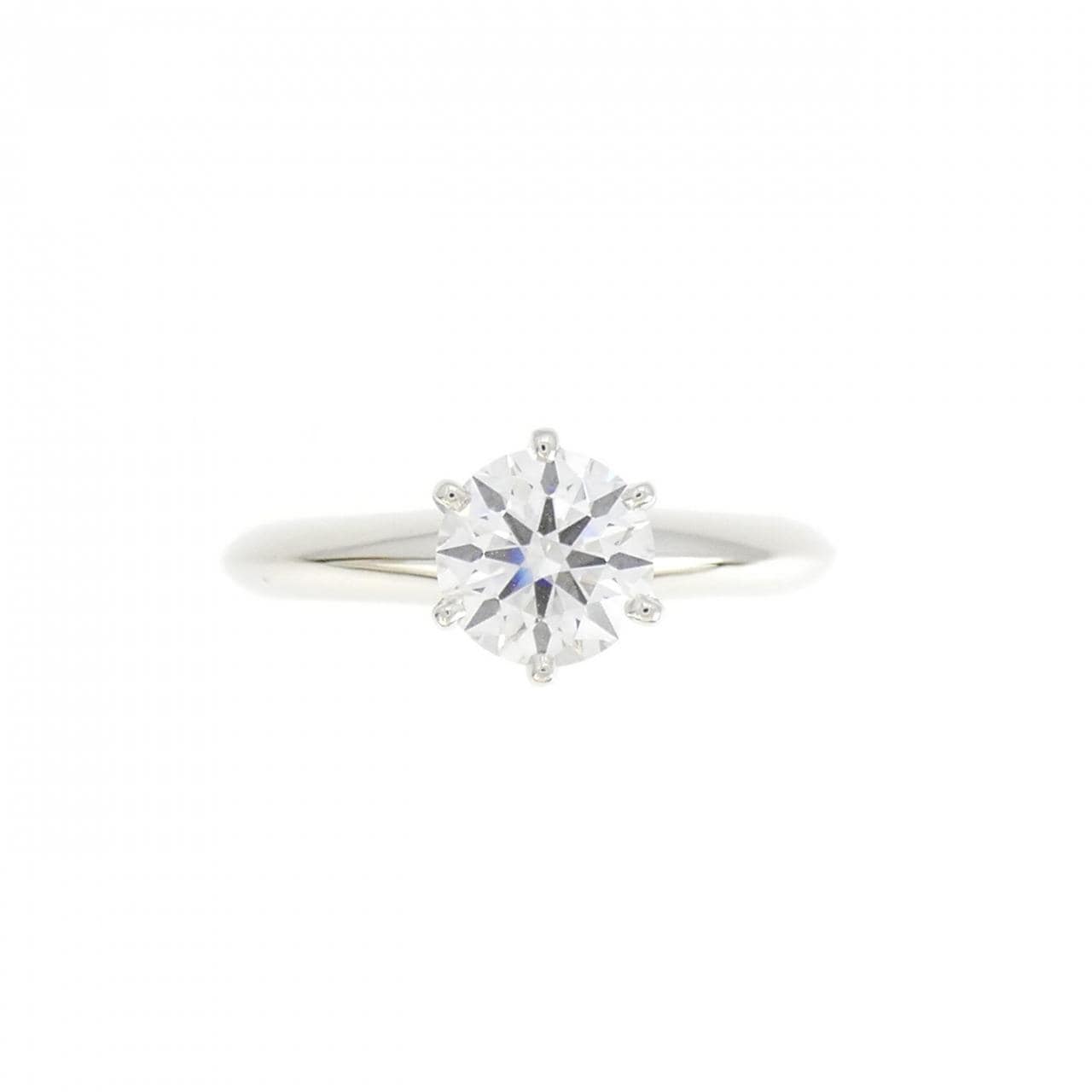 TIFFANY Classic Solitaire Ring 0.81CT F VVS2 3EXT
