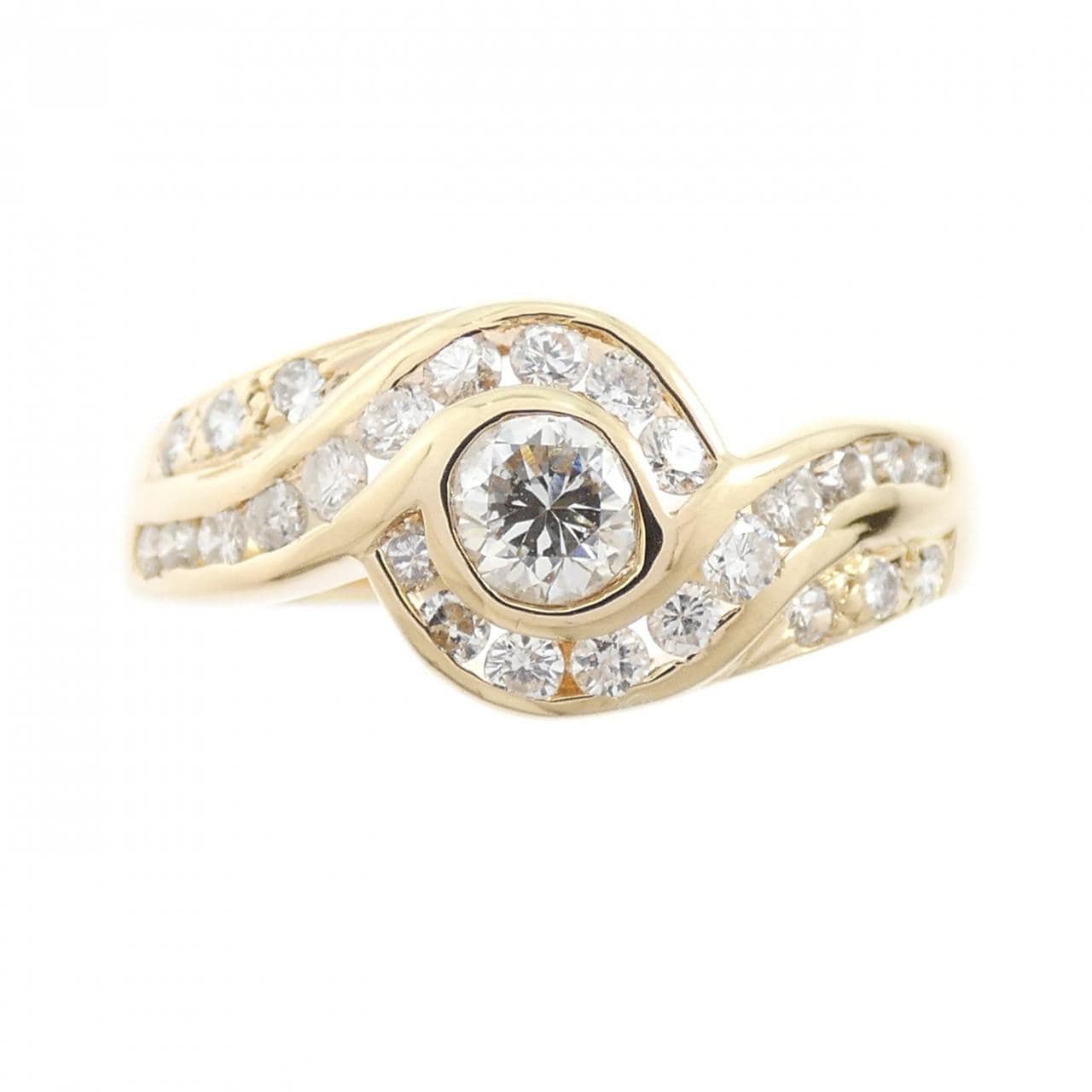 750YG ダイヤモンド リング