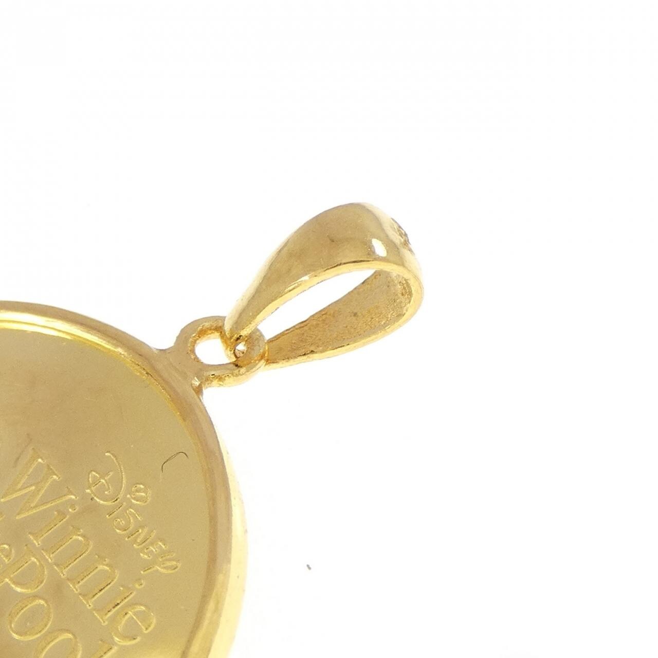 K24YG(枠) コイン ペンダント