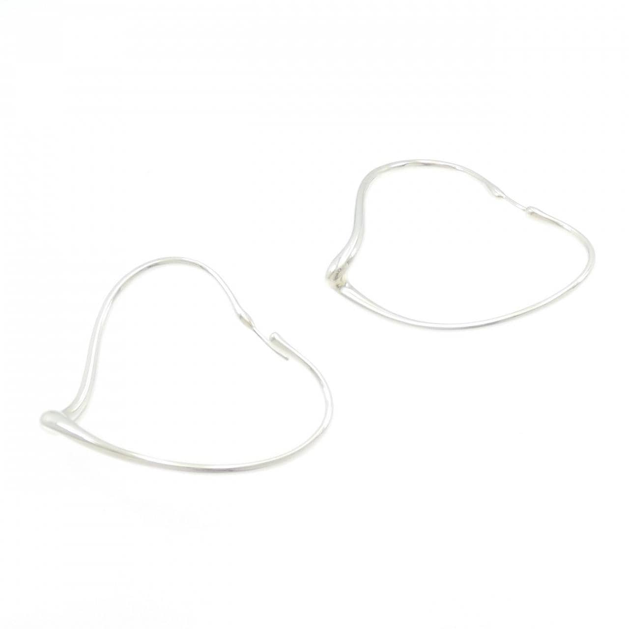 ティファニー オープン ハート フープ ピアス