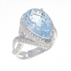 K14WG ブルートパーズ リング