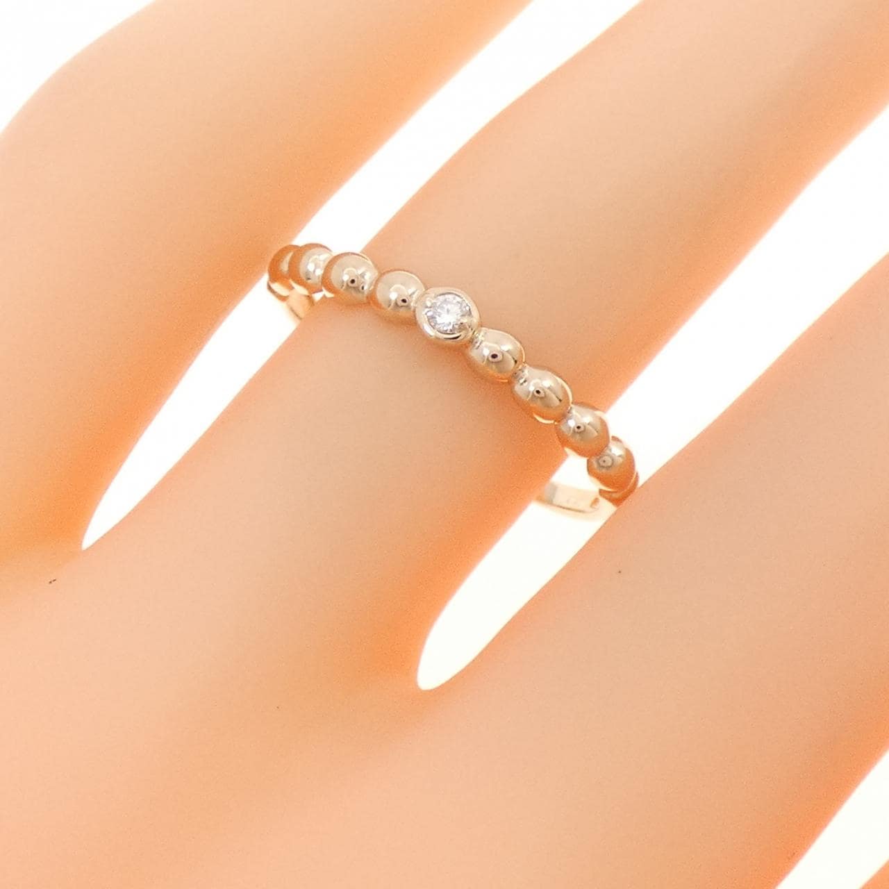 K18PG ダイヤモンド リング 0.02CT