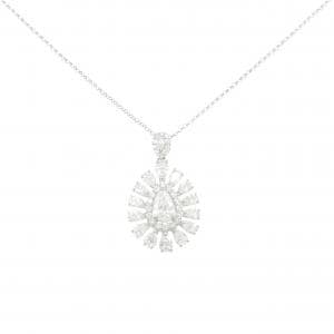 PT900/PT850 ダイヤモンド ネックレス 0.587CT G I1 ペアシェイプ