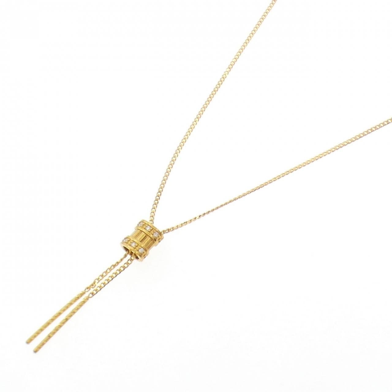 K24YG ダイヤモンド ネックレス 0.03CT