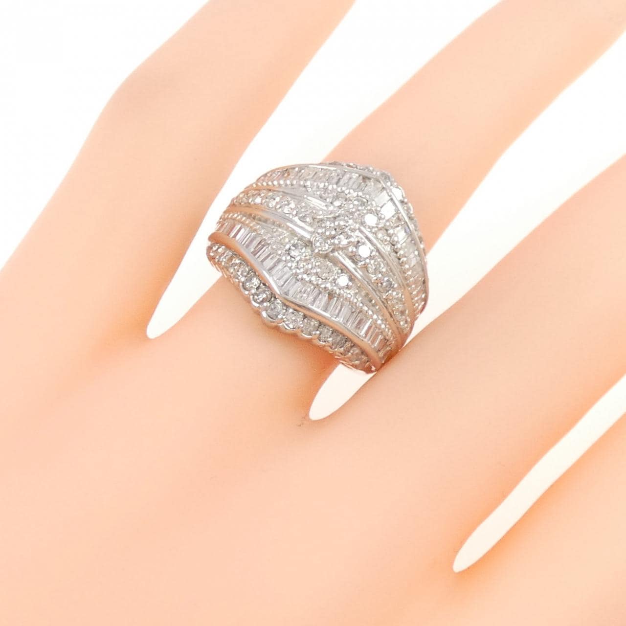 PT900 ダイヤモンド リング 2.00CT