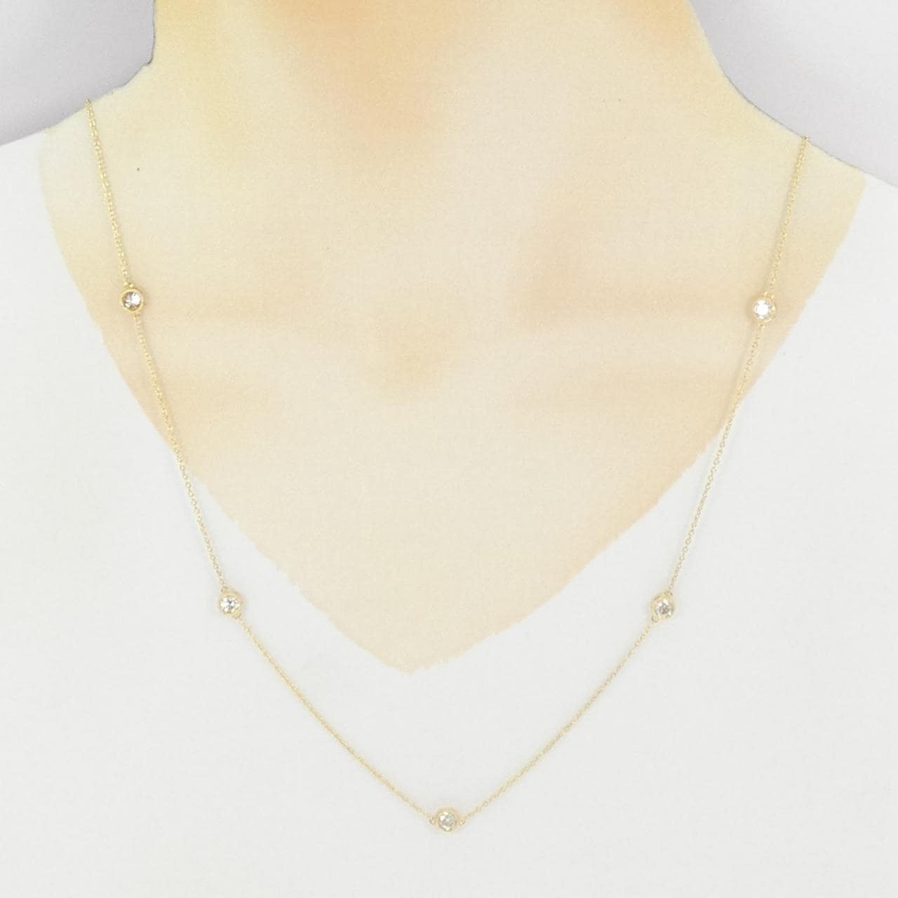 K18YG ダイヤモンド ネックレス 1.52CT