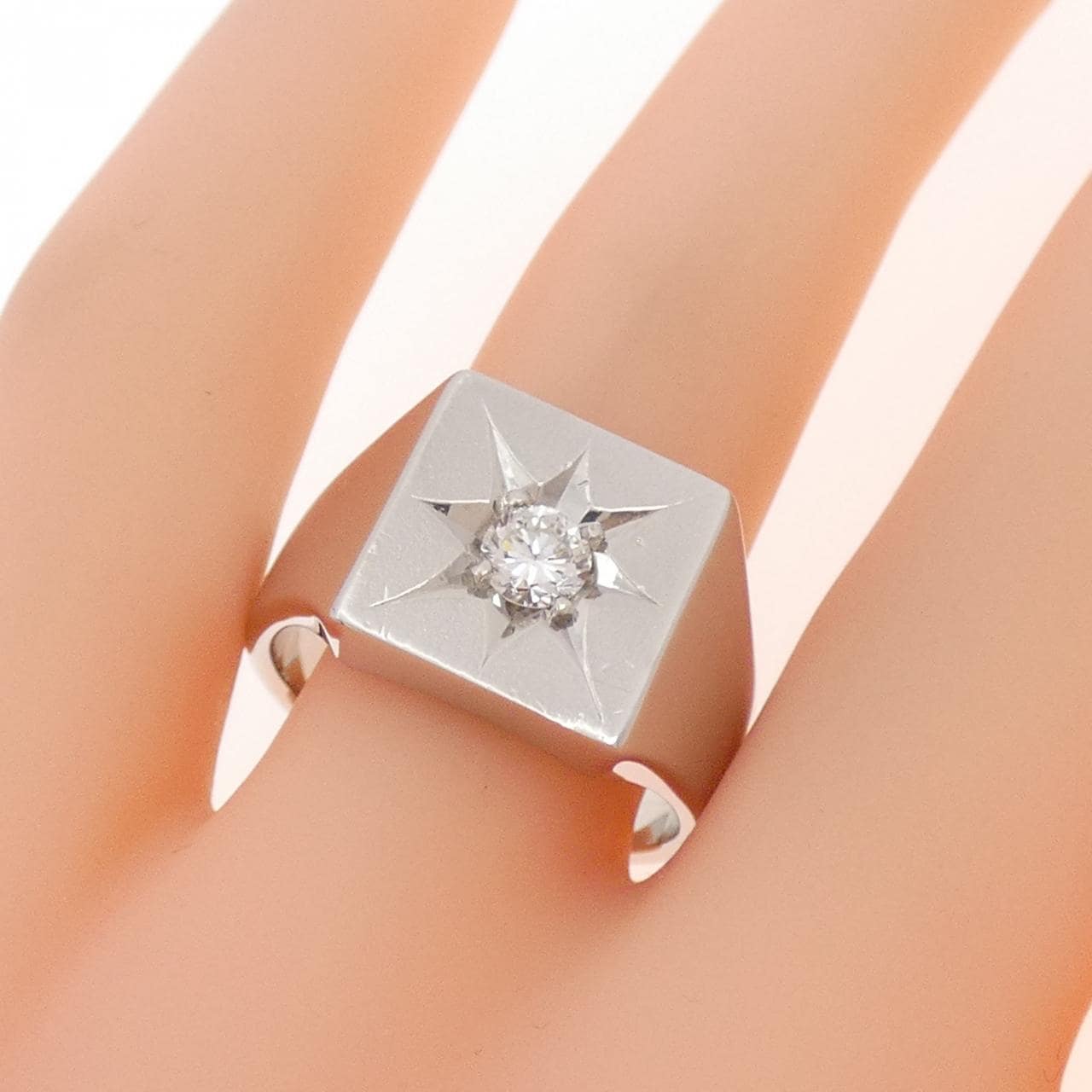 PM850 印台 ダイヤモンド リング 0.26CT