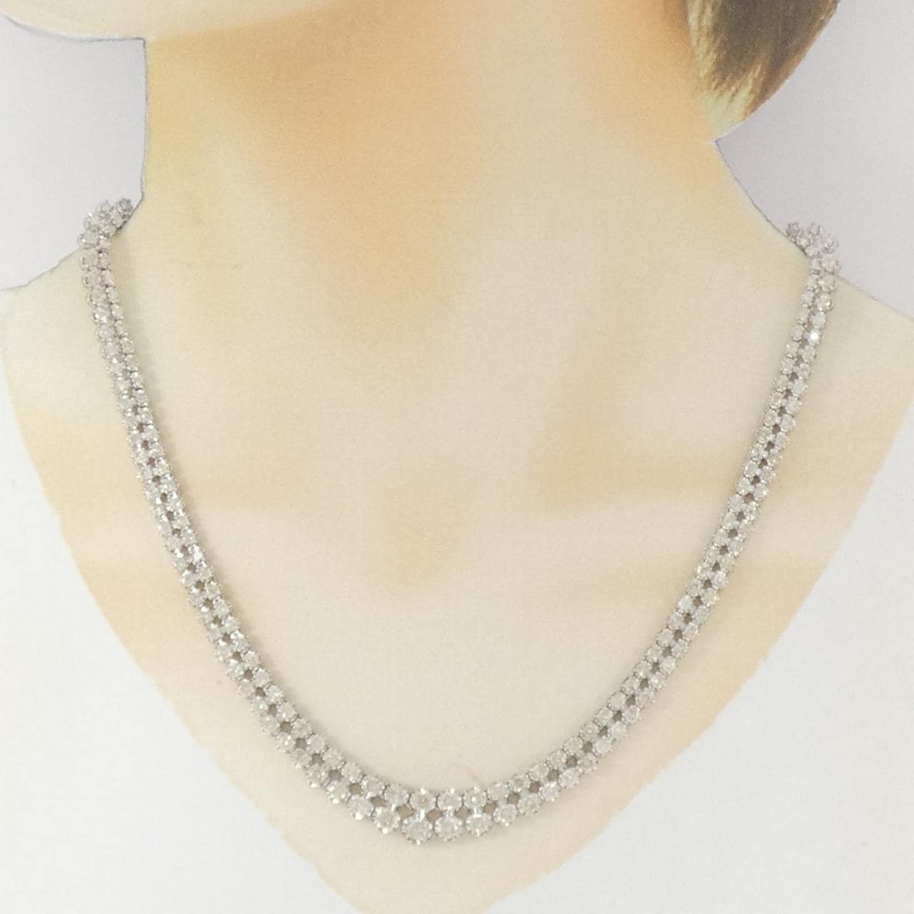 PT850 ダイヤモンド ネックレス 10.00CT