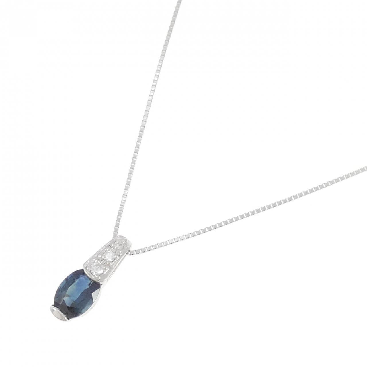 PT Sapphire Necklace 1.10CT