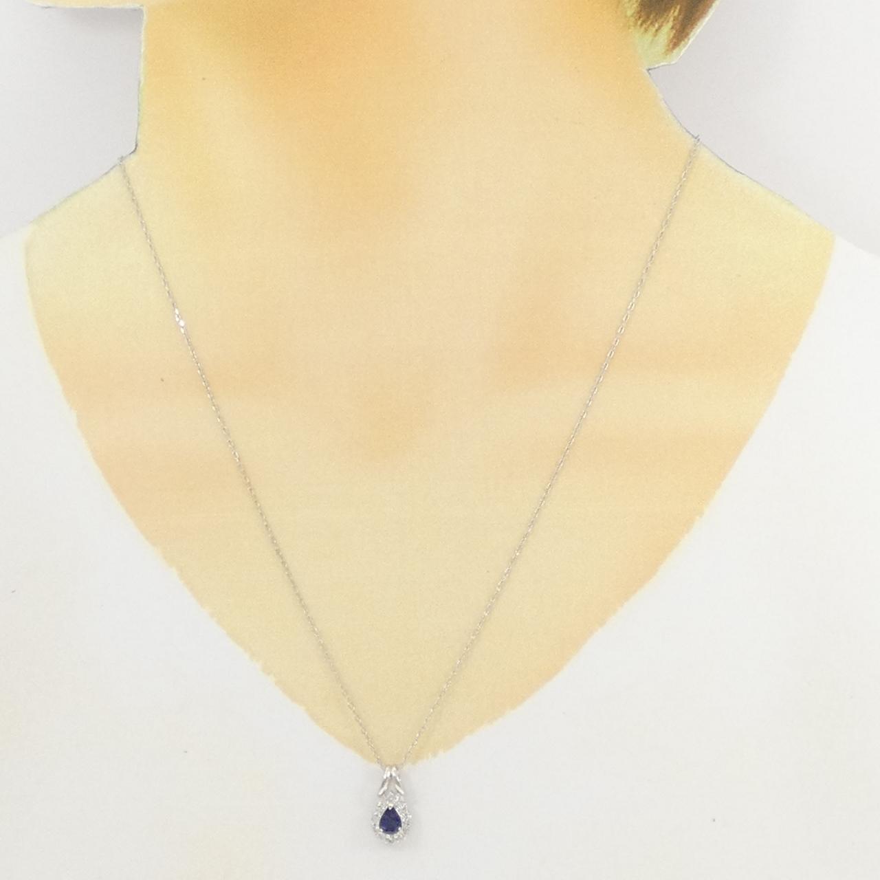 PT900/PT850蓝宝石项链0.73CT