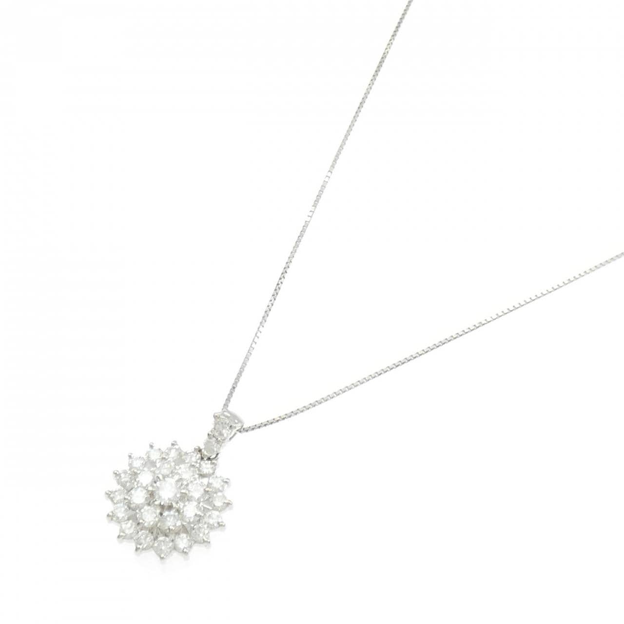 PT900/PT850 ダイヤモンド ネックレス 1.87CT