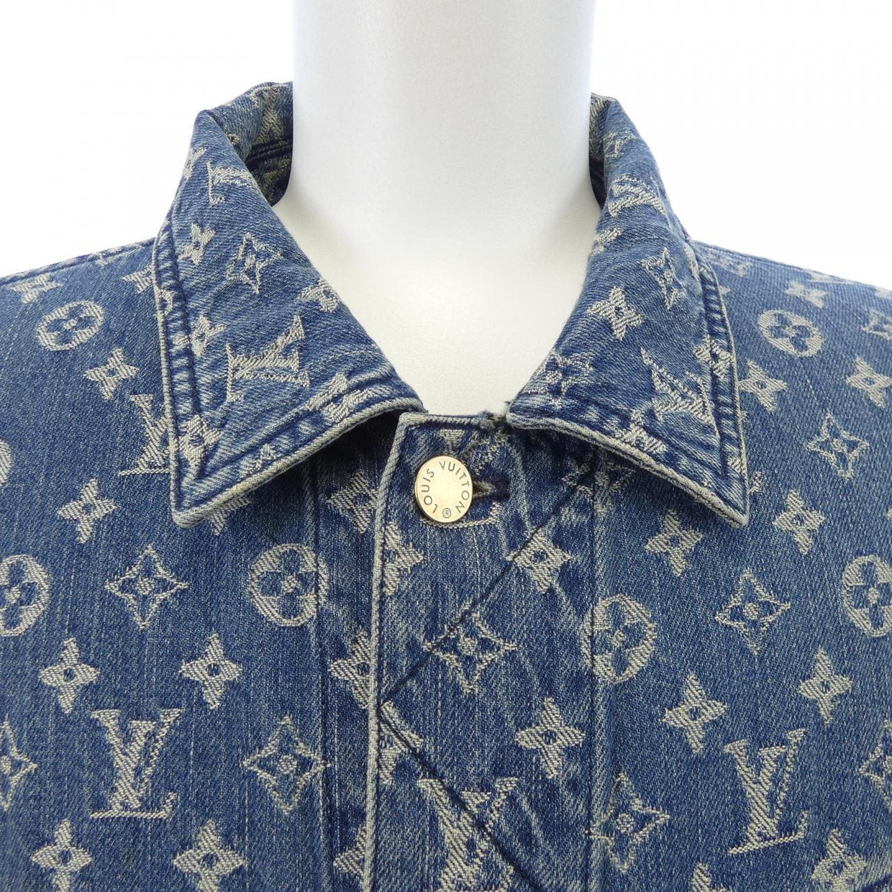ルイヴィトン LOUIS VUITTON JACQUAD DENIM TRUCKER HDA91WALL SUPREME デニムジャケット